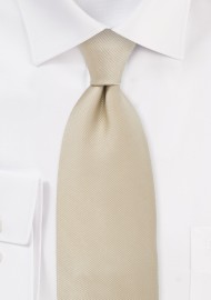 XL Mens Tie in Champagne Color