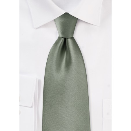 Solid color ties - Solid olive color necktie