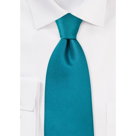 Solid XL Tie in Jade Green