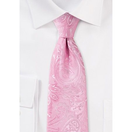Carnation Pink Wedding Tie