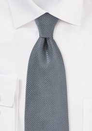 Pure Silk Charcoal Colored Tie