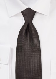 Mocha Brown Silk Tie
