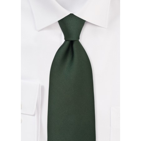Solid Silk Tie in Hunter Green