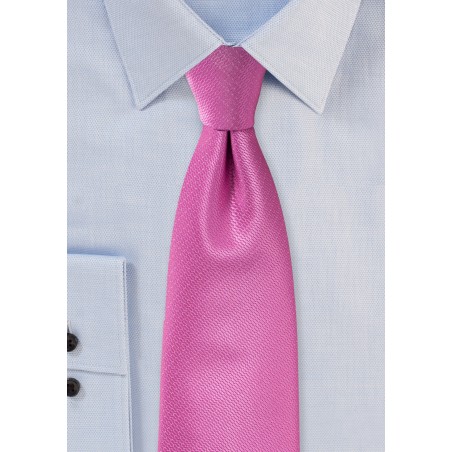 Begonia Pink Wedding Tie