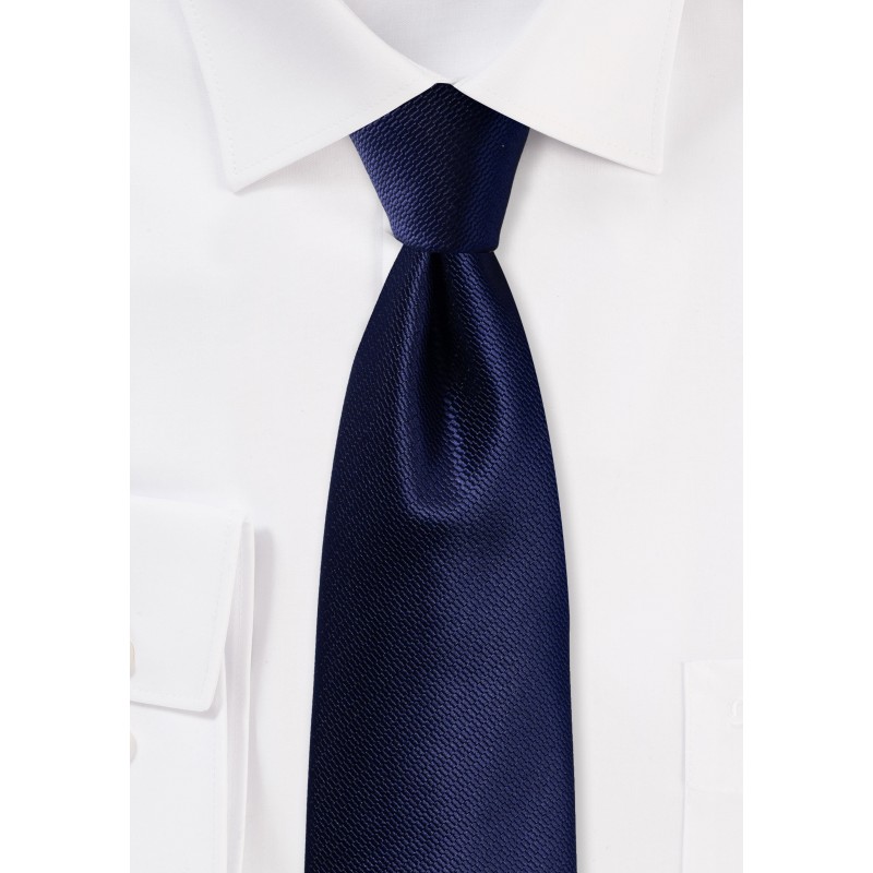 Formal Deep Navy Blue Mens Tie