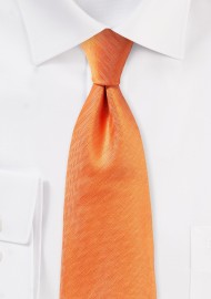 Herringbone Tie in Tangerine