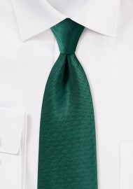 Hunter Green Tie with Texture
