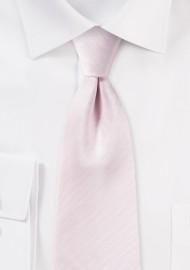 Blush Pink Tie with Herringbone Weave