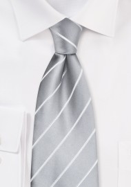 Silver neckties - Gray-silver men's tie