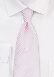 Blush Pink Striped Kids Tie