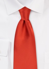 Dark Orange Necktie for Kids
