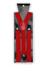 Mens Suspenders in Bright Red Packaging