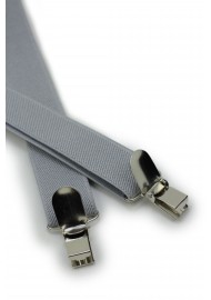Solid Silver Suspenders Clips