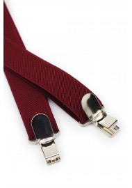 Cherry Red Suspenders Clips