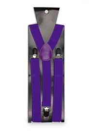 Mens Suspenders in Freesia Purple Packaging