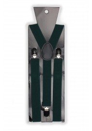 Suspenders in Hunter Green Packaging