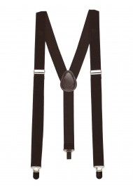 Elastic Mens Suspenders in Brown