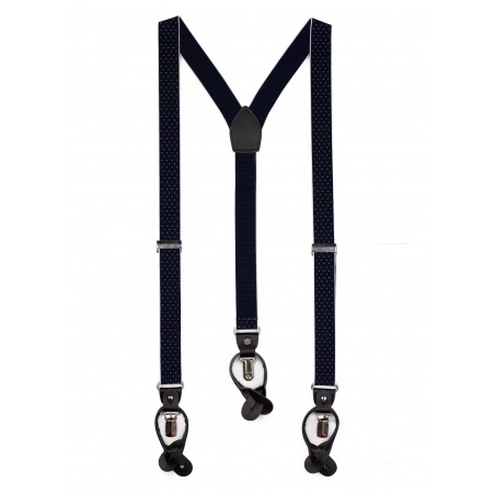 Modern Elastic Strap suspenders in navy