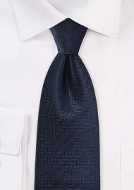 Dark Royal Blue Tie with Seagull Pattern
