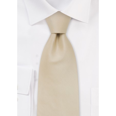 Extra Long Ties -  Handmade XL tie in cream color