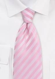 Pink Neck Tie in XL Length