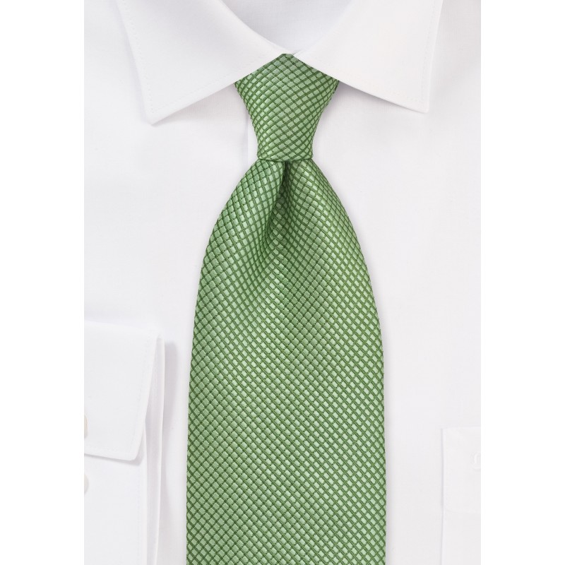 Kids Textured Green Tie