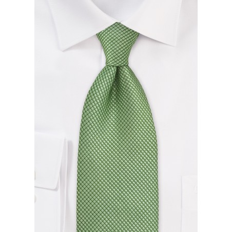XL Textured Green Tie