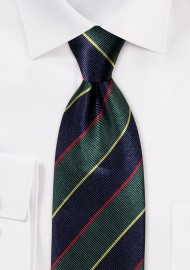 Regimental Striped Silk Necktie
