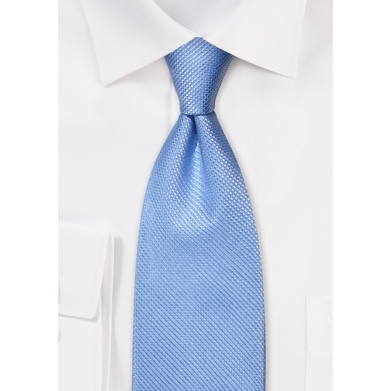 Hydrangea Blue Tie made from Pure Silk