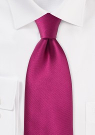 Solid Silk Tie in Hot Pink