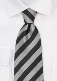 Striped Extra Long Silk Ties - Striped Tie "Identity" by Parsley