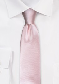 Elegant Skinny Tie in Blush