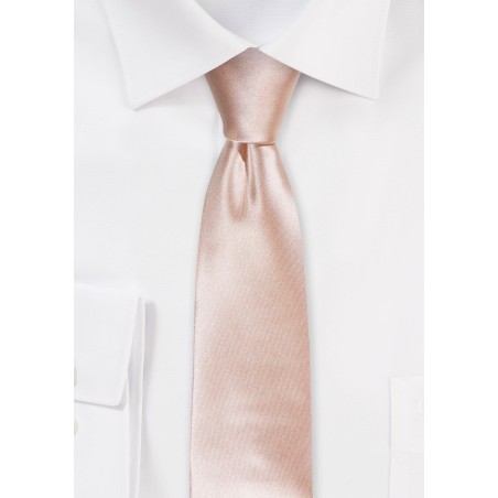 Skinny Tie in Antique Blush