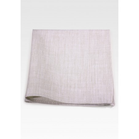 Matte Linen Colored Pocket Square in Cotton