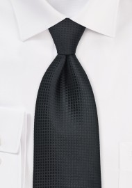 Festive Black Silk Tie Made for Kids