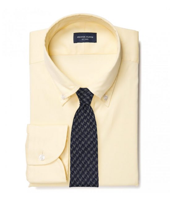Silk Denim Like Necktie with Herringbone Design