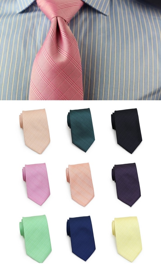 Mens Tie Collection - Trendy Glen Check Designs