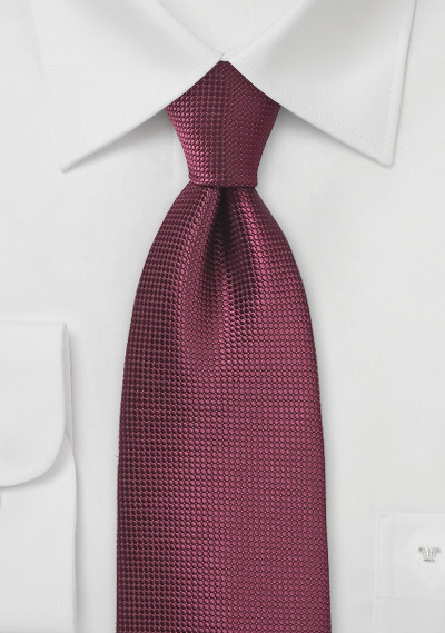 Marsala Red Texture Tie
