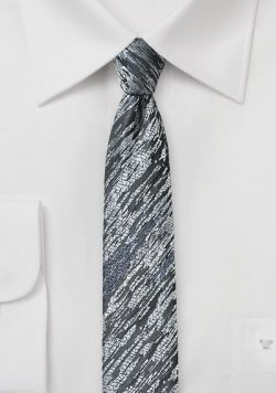 Contemporary Menswear - Skinny Wood Grain Neckties 