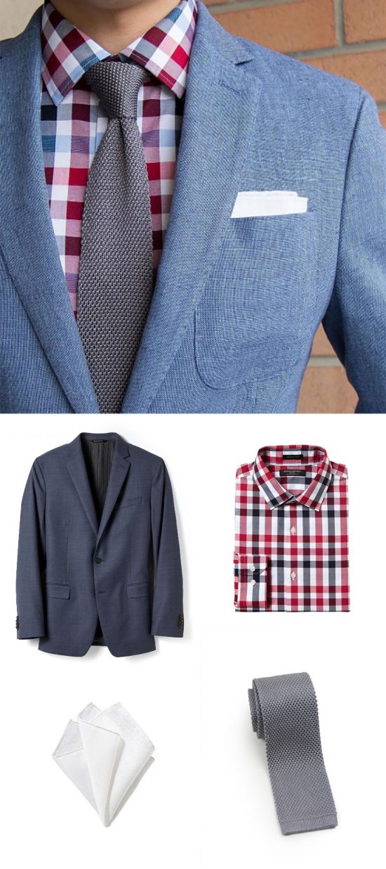 The Last Look of Summer - Menswear in Red, Blue, and Silver