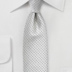 Handsome Pin Dot Tie in Gray