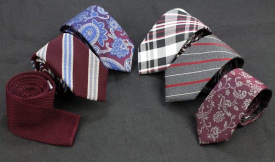 Burgundy Neckties for Mens Fall Fashion