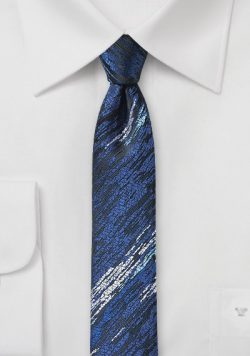 Contemporary Menswear - Skinny Wood Grain Neckties 