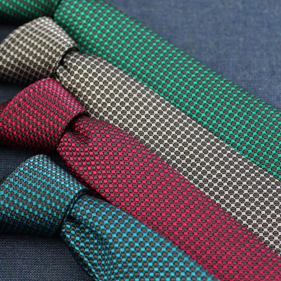 New Necktie Collection - Super Skinny Geometric Dot