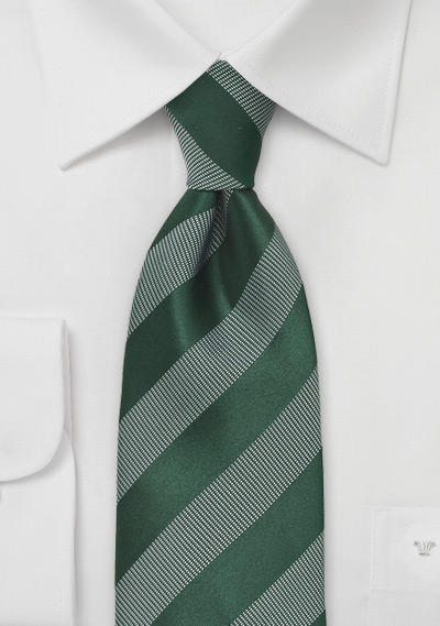 Striped Green Tie