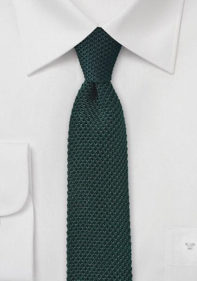Knit Tie in Green 