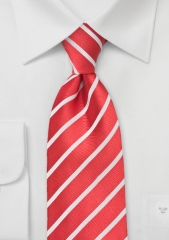 bright-red-white-striped-tie