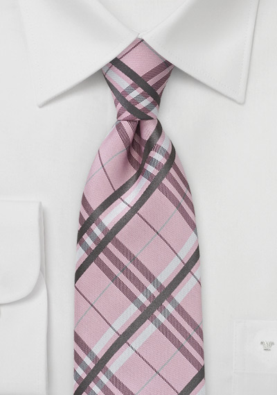 pink-plaid-tie