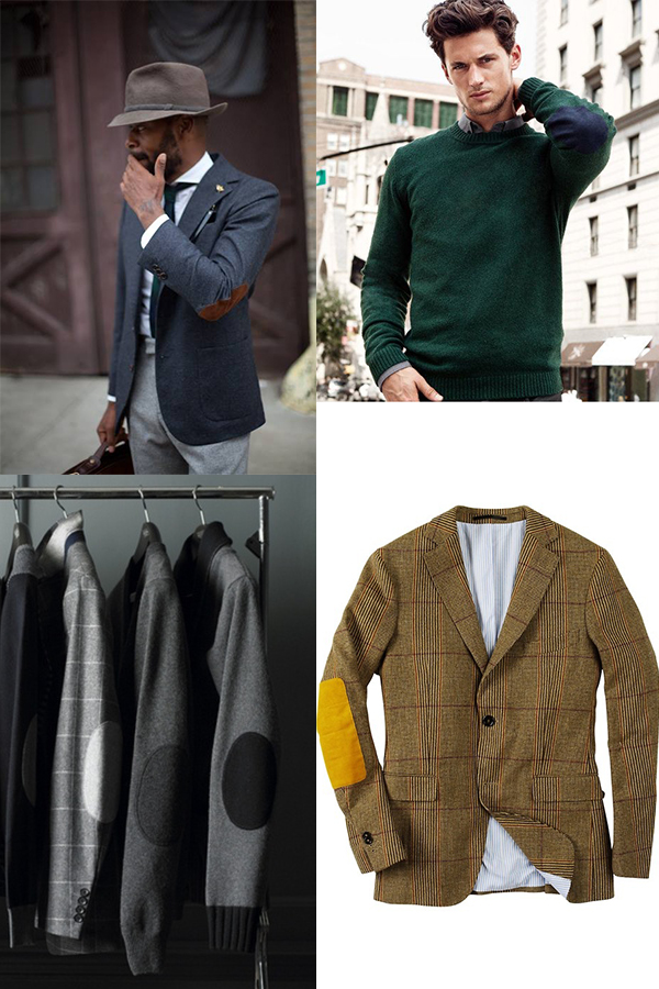 Menswear Jacket Elbow Patches