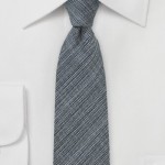 Designer Skinny Tie in Dark Gray
